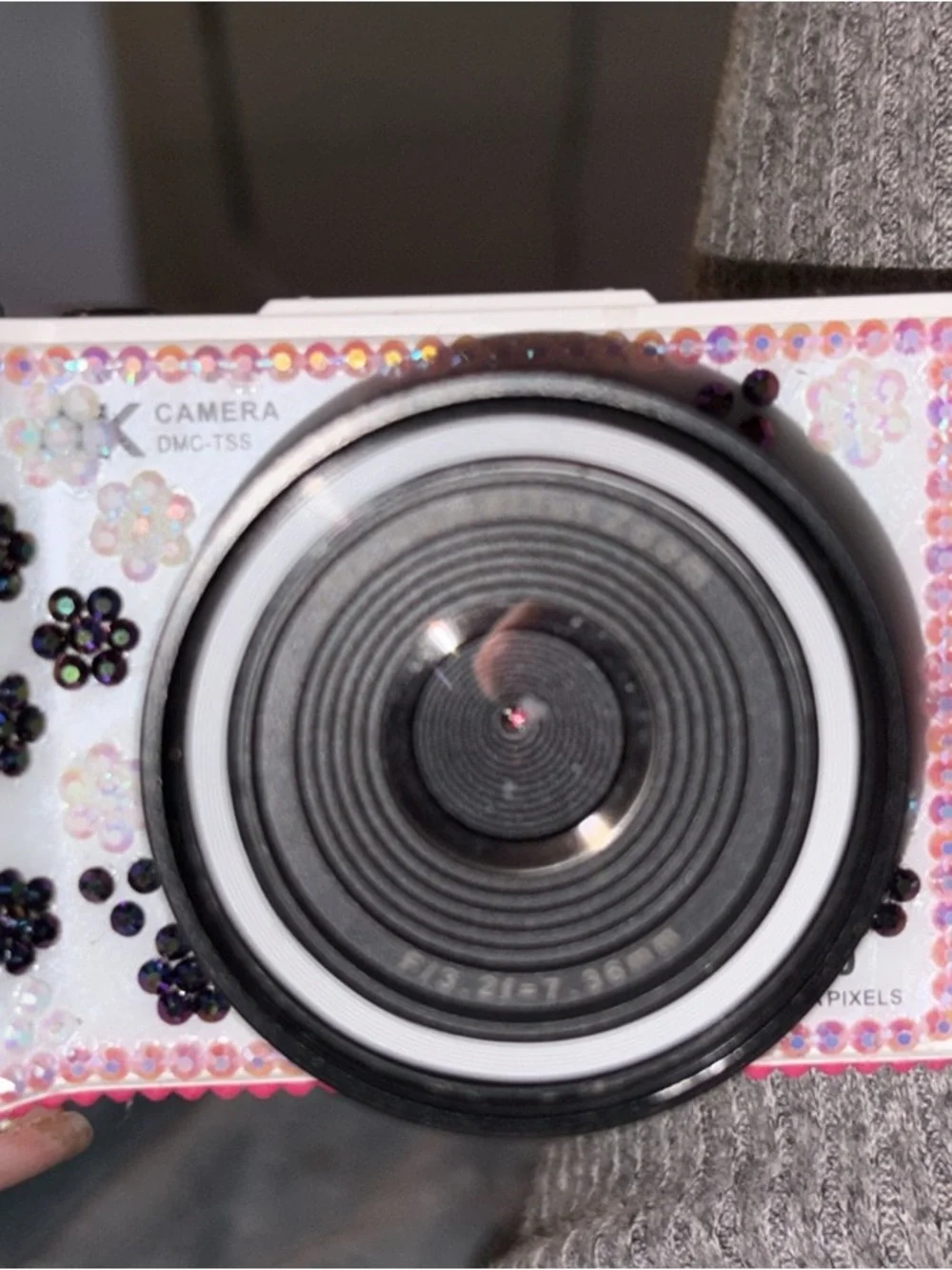 Compact Digital Camera with Flip Screen - White
